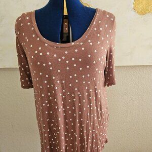 Maurices 24/7 polka dot tee